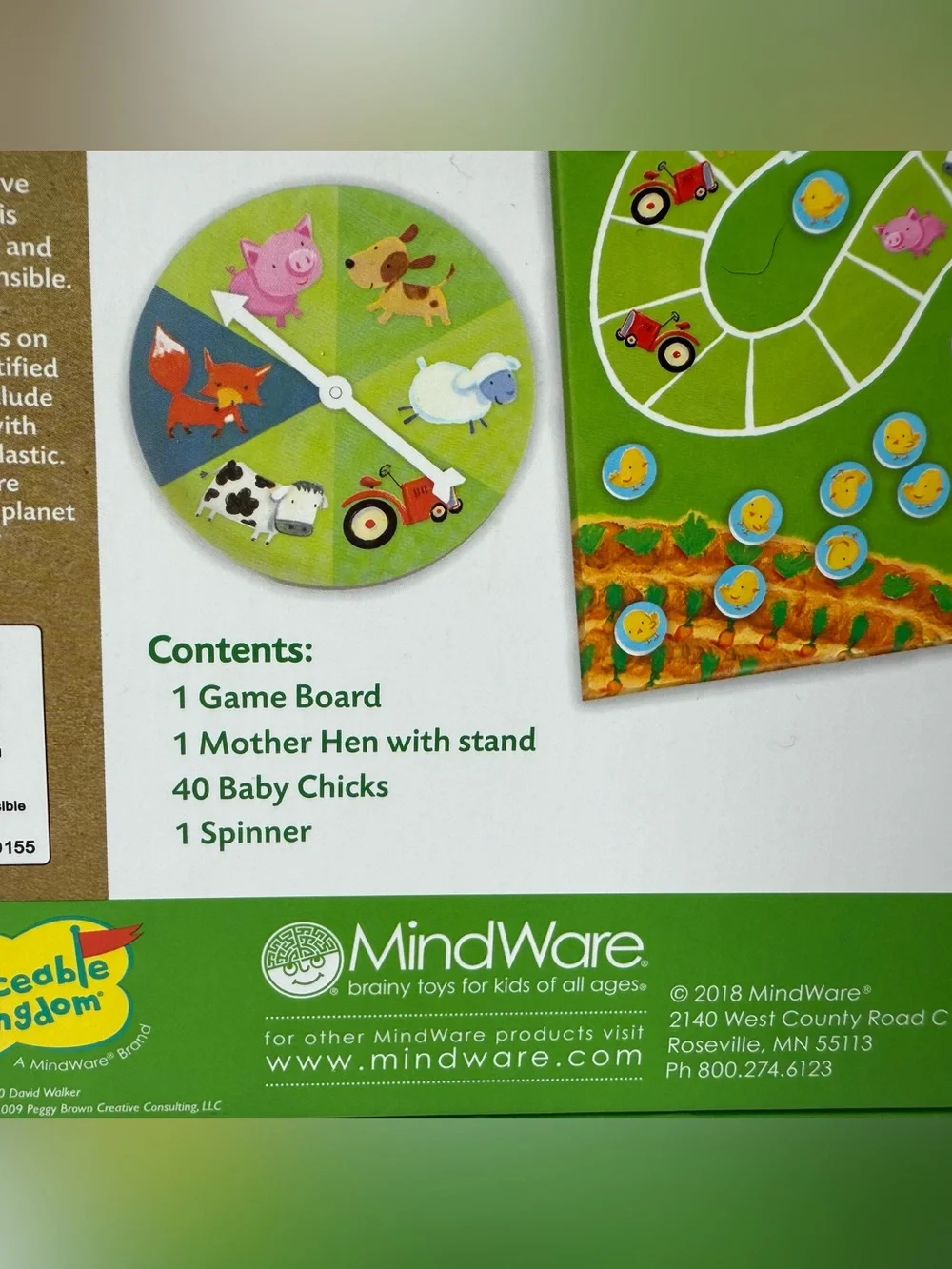 Peaceable Kingdom Count Your Chickens! Cooperative Board Game